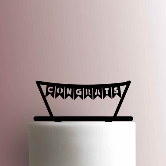Congrats Banner - Acrylic Cake Topper