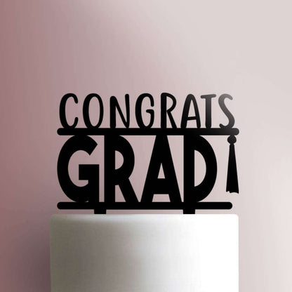 Congrats Grad- Acrylic Cake Topper