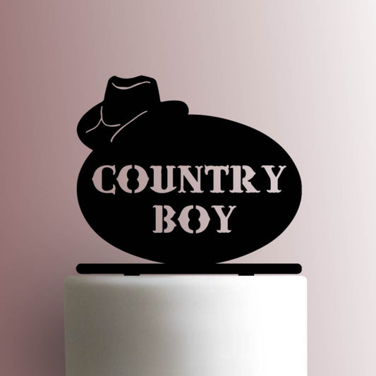 Country Boy - Acrylic Cake Topper
