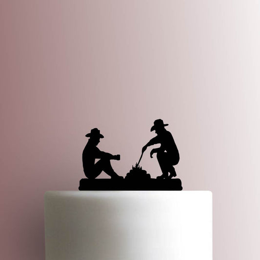 Cowboy Bonfire - Acrylic Cake Topper