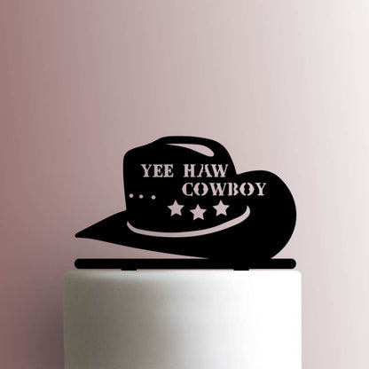Cowboy Hat Yee Haw - Acrylic Cake Topper
