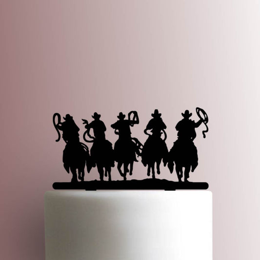 Cowboys on Horses - Acrylic Cake Topper
