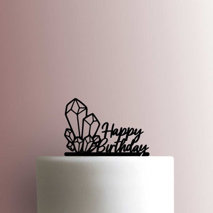 Crystal Happy Birthday - Acrylic Cake Topper