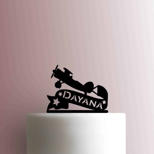 Custom Airplane Name - Acrylic Cake Topper