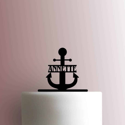 Custom Anchor Name - Acrylic Cake Topper