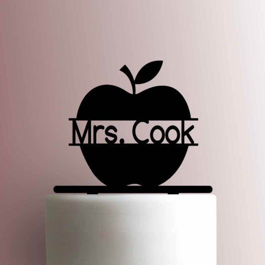 Custom Apple Teacher Name - Acrylic Cake Topper