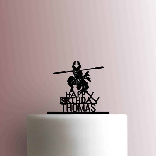 Custom Avatar The Last Airbender ? Aang Happy Birthday Name - Acrylic Cake Topper