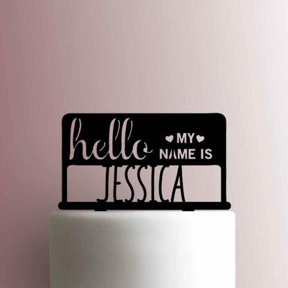 Custom Baby Name Reveal Tag - Acrylic Cake Topper