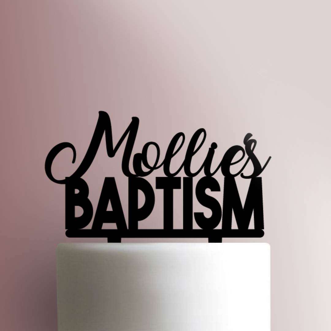 Custom Baptism- Acrylic Cake Topper