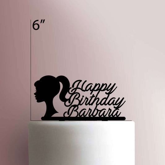 Custom Barbie Happy Birthday- Acrylic Cake Topper