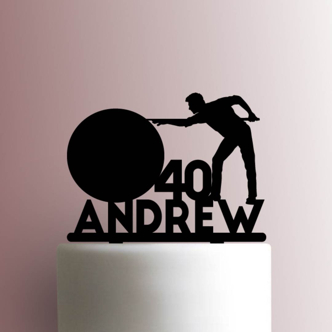 Custom Billiards Age and Name- Acrylic Cake Topper