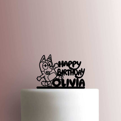 Custom Bluey ? Bingo Happy Birthday Name - Acrylic Cake Topper