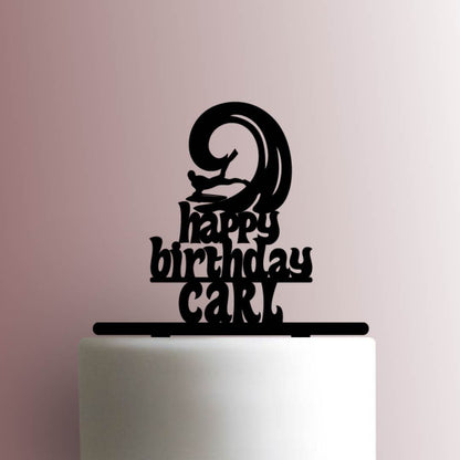 Custom Boogie Board Happy Birthday Name - Acrylic Cake Topper