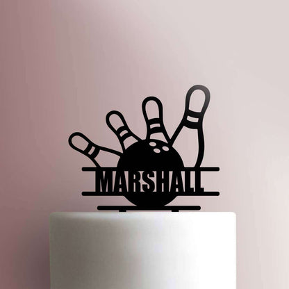 Custom Bowling- Acrylic Cake Topper