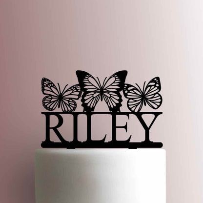 Custom Butterfly Name- Acrylic Cake Topper