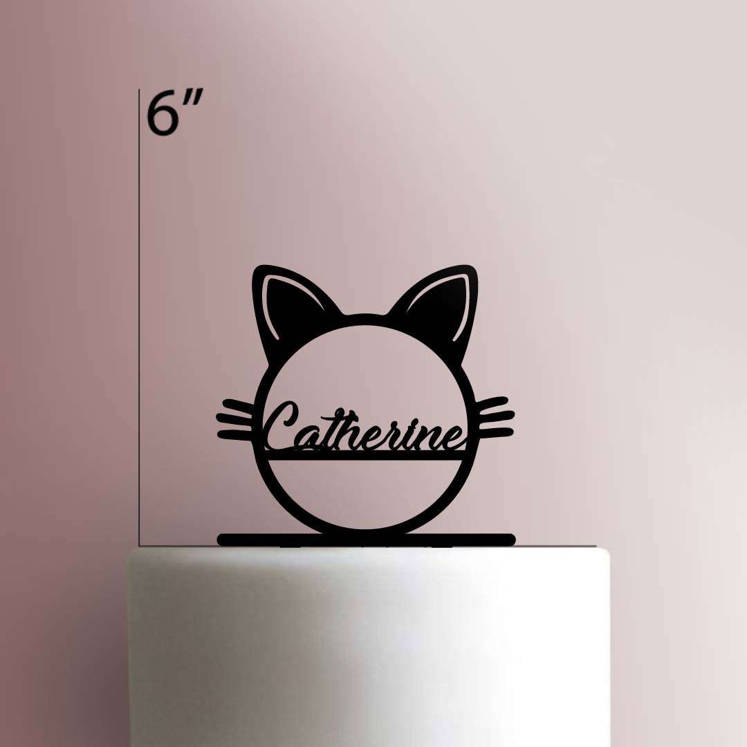 Custom Cat- Acrylic Cake Topper