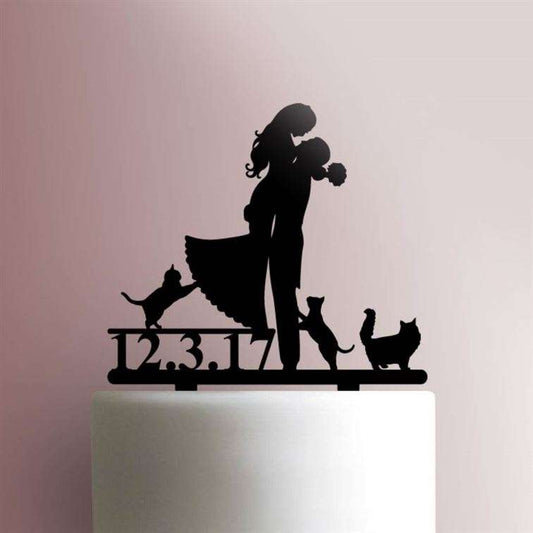 Custom Cat Wedding- Acrylic Cake Topper