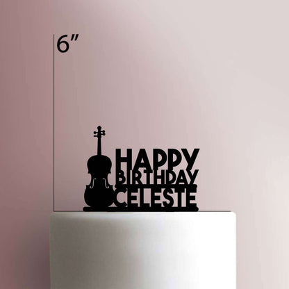 Custom Cello Birthday- Acrylic Cake Topper