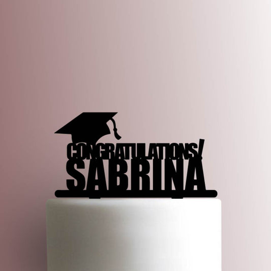 Custom Congratulations Name - Acrylic Cake Topper