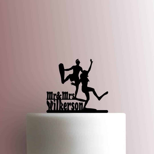 Custom Couple on Vacation Scuba Name - Acrylic Cake Topper
