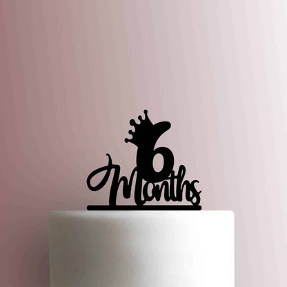 Custom Crown Month Number - Acrylic Cake Topper