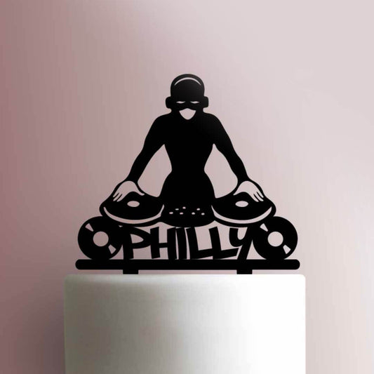 Custom DJ Girl- Acrylic Cake Topper