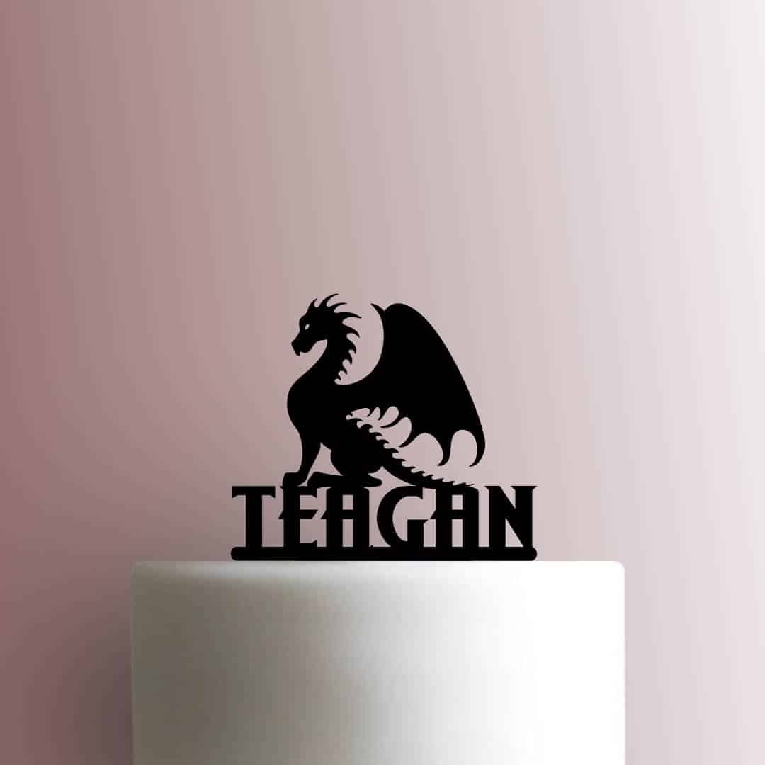 Custom Dragon Name - Acrylic Cake Topper