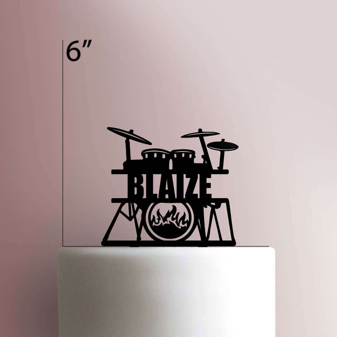 Custom Drums- Acrylic Cake Topper
