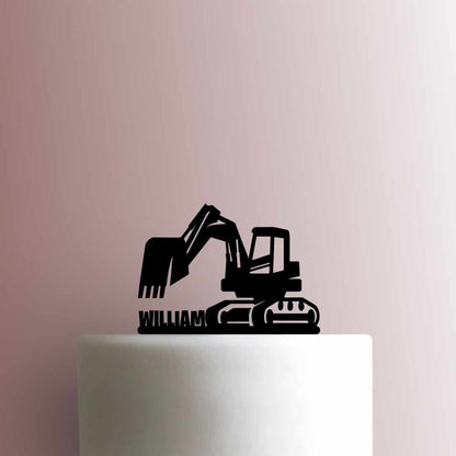 Custom Excavator Name - Acrylic Cake Topper