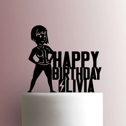 Custom Fallout Vault Girl Happy Birthday- Acrylic Cake Topper