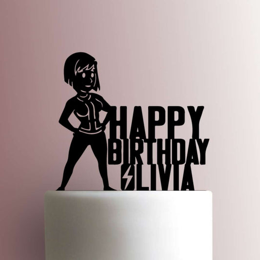 Custom Fallout Vault Girl Happy Birthday- Acrylic Cake Topper