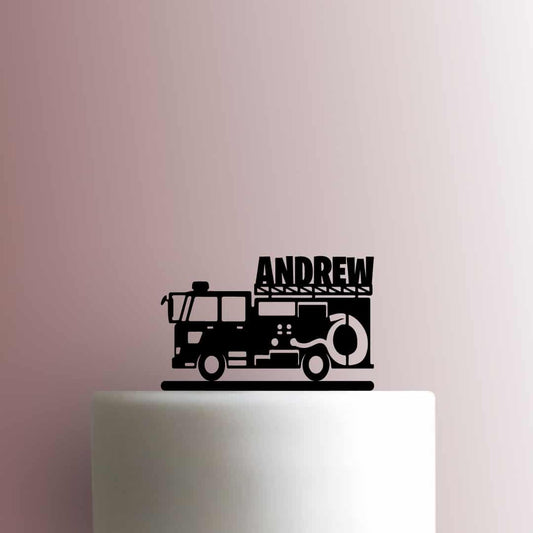 Custom Fire Truck Name - Acrylic Cake Topper