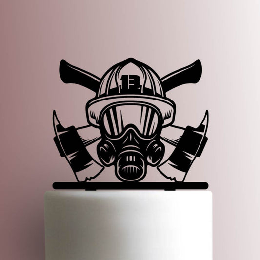 Custom Firefighter with Axe Age - Acrylic Cake Topper