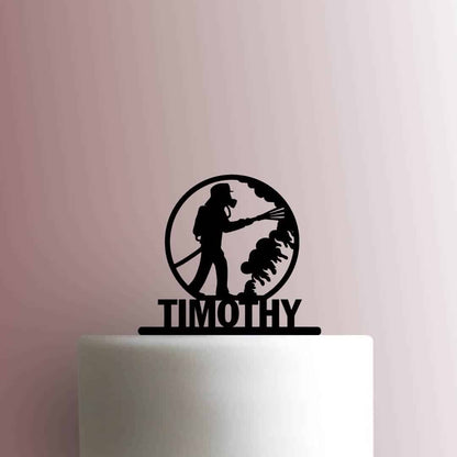 Custom Fireman - Acrylic Cake Topper