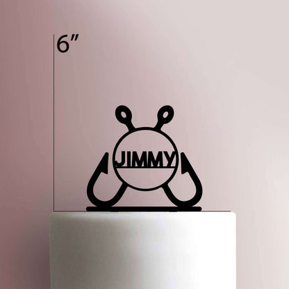 Custom Fish Hook- Acrylic Cake Topper