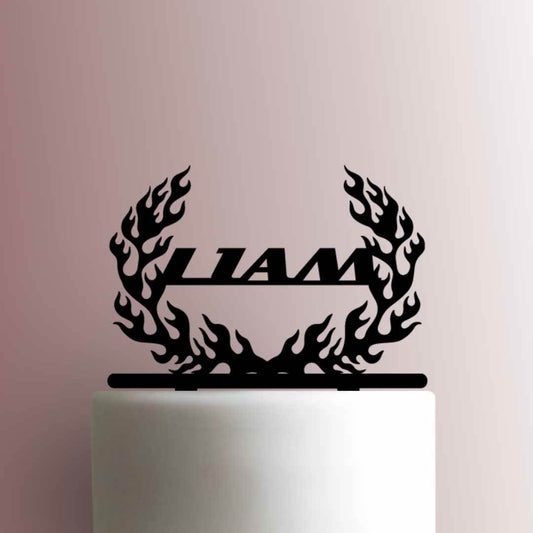 Custom Flame Wreath - Acrylic Cake Topper