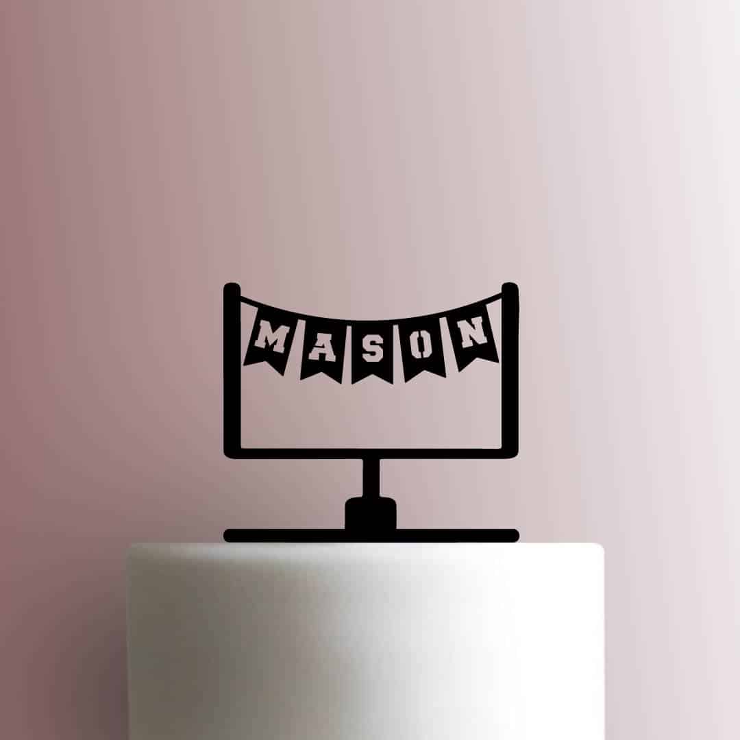 Custom Football Field Goal Name - Acrylic Cake Topper