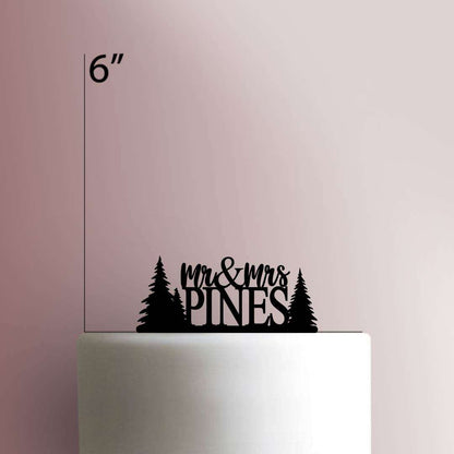 Custom Forest Mr & Mrs- Acrylic Cake Topper