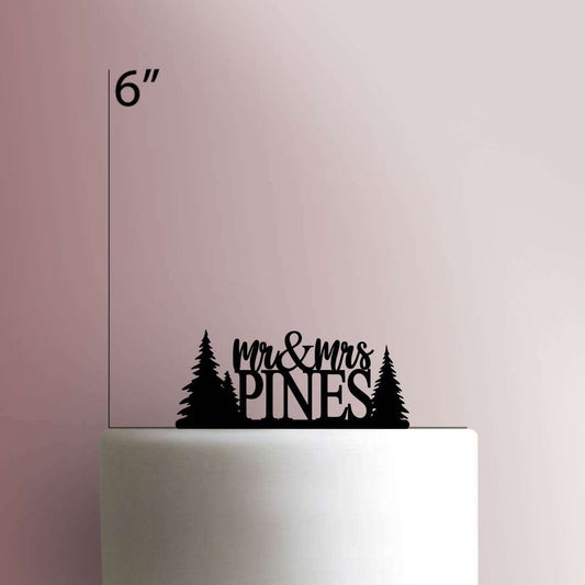 Custom Forest Mr & Mrs- Acrylic Cake Topper