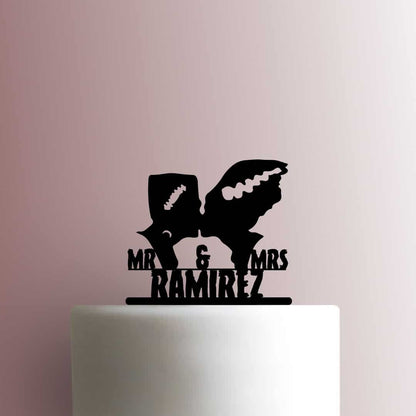 Custom Frankenstein Wedding Name - Acrylic Cake Topper