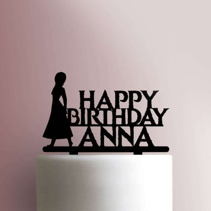 Custom Frozen Anna Happy Birthday- Acrylic Cake Topper