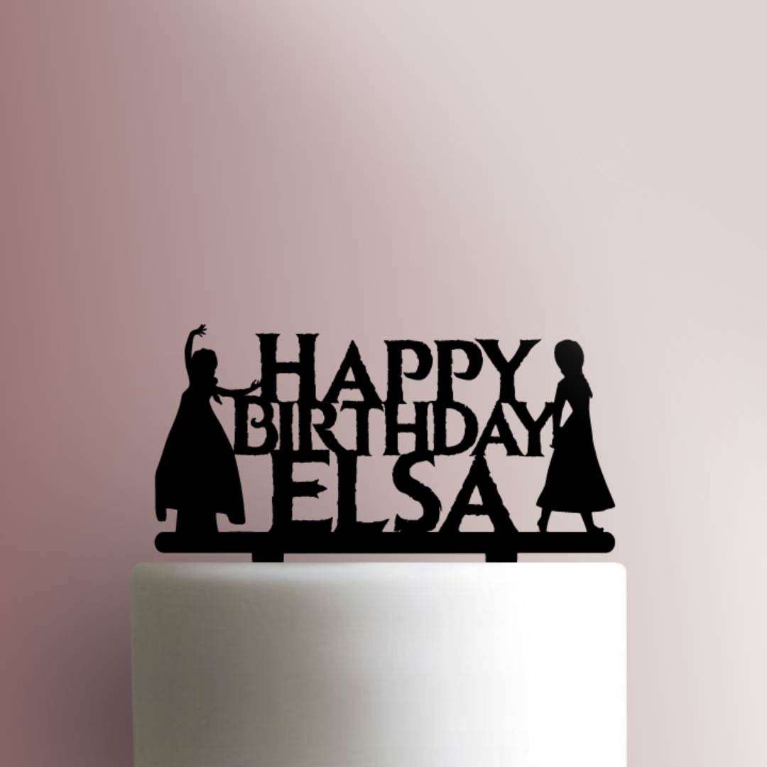 Custom Frozen Happy Birthday- Acrylic Cake Topper
