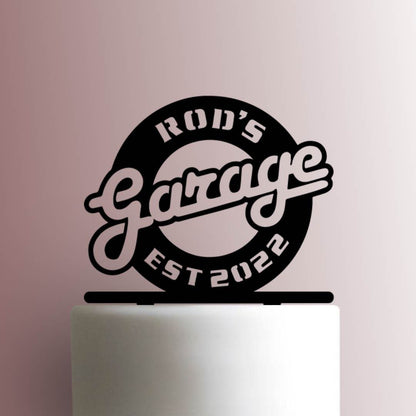 Custom Garage Name and Number - Acrylic Cake Topper
