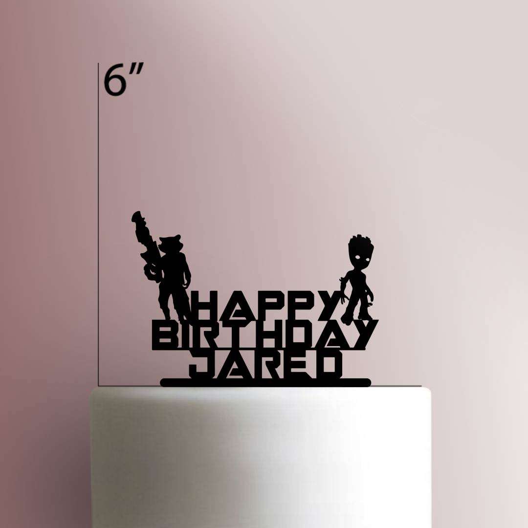 Custom Guardians of the Galaxy Happy Birthday- Acrylic Cake Topper