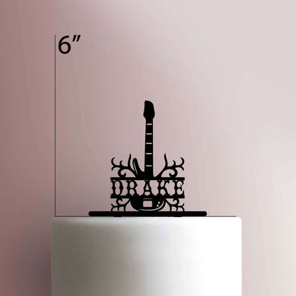 Custom Guitar- Acrylic Cake Topper