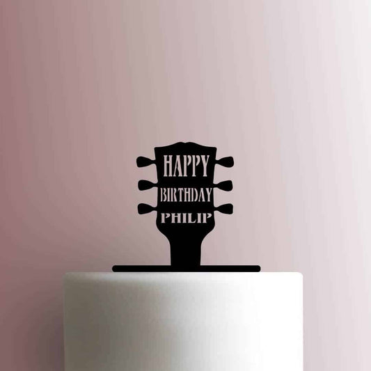 Custom Guitar Music Name - Acrylic Cake Topper