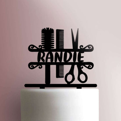 Custom Hairstylist- Acrylic Cake Topper