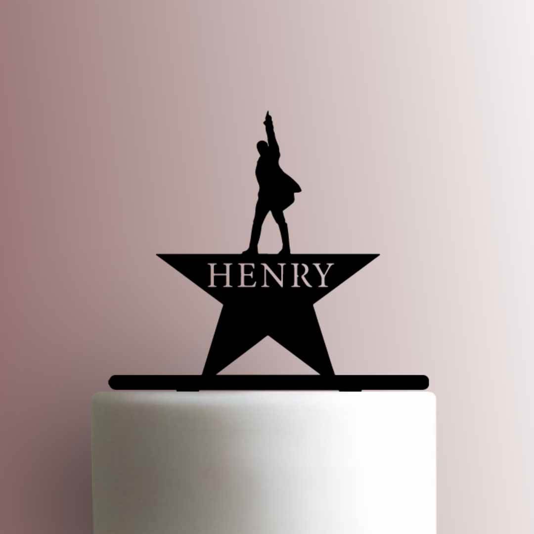 Custom Hamilton Star Name - Acrylic Cake Topper
