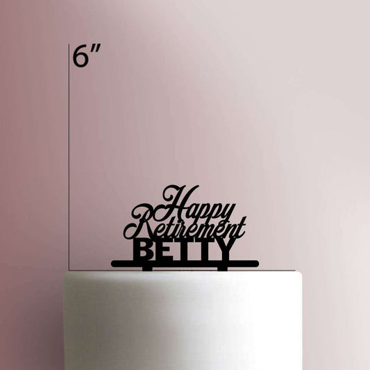 Custom Happy Retirement- Acrylic Cake Topper