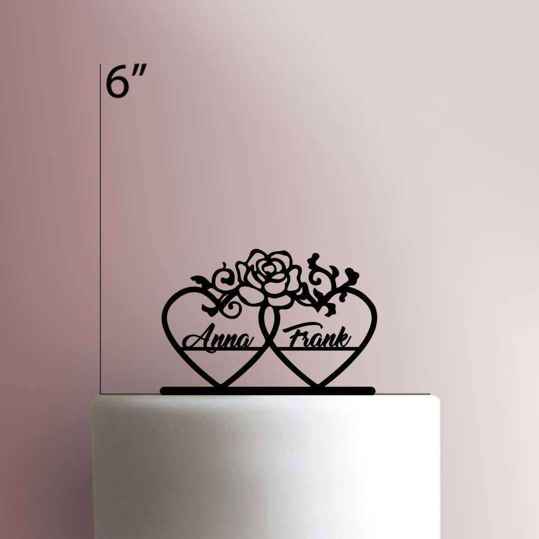 Custom Hearts- Acrylic Cake Topper